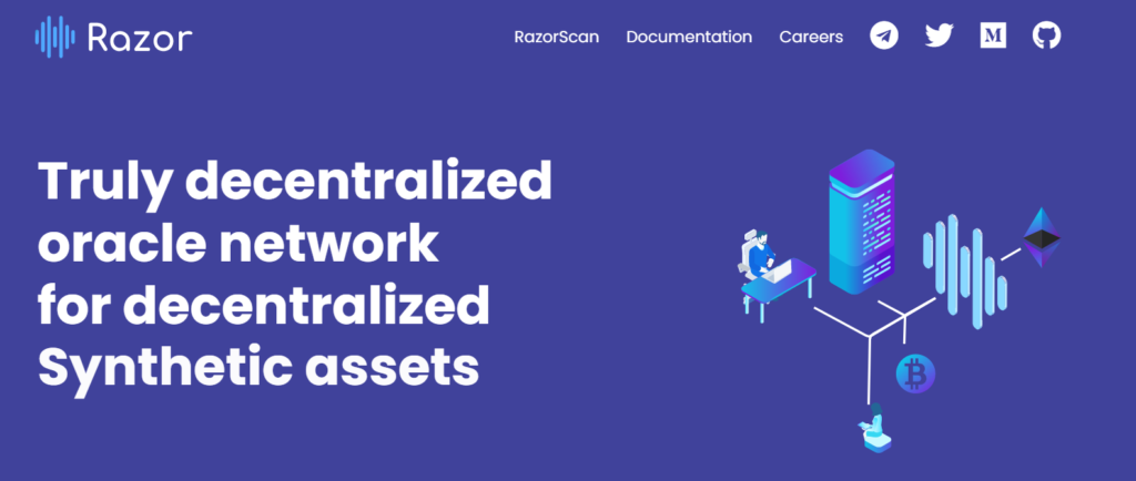 Razor Network - скриншот главной страницы сайта