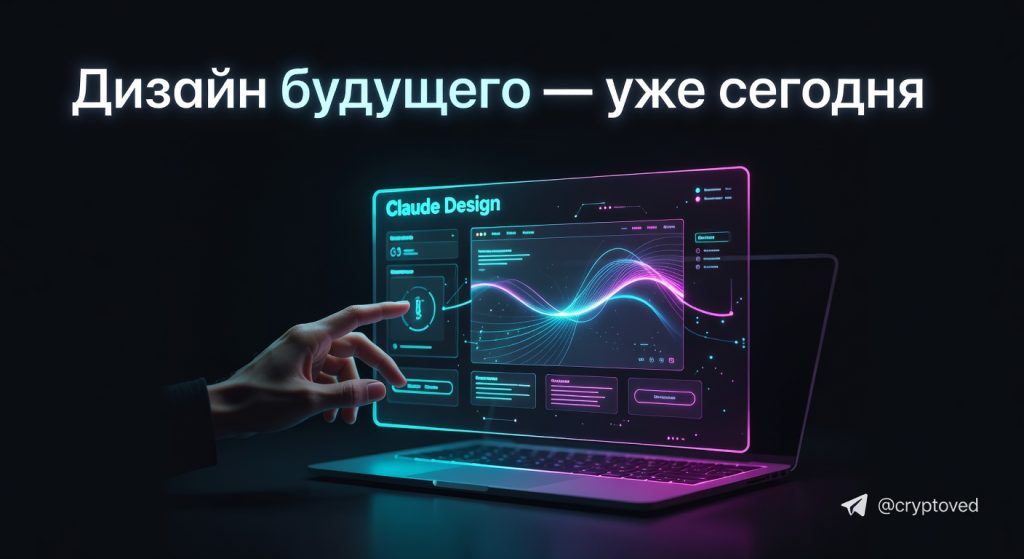 Claude Design: ИИ-интерфейс создает современный веб-дизайн в виде голографического прототипа