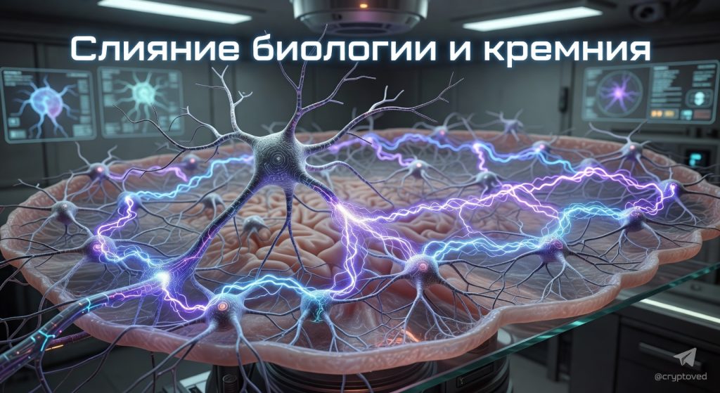 Гибридная нейронная сеть: искусственный нейрон передает сигналы живым клеткам мозга — ключевой прорыв нейросимвольного ИИ.