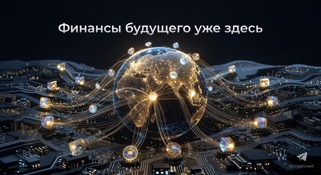 Токенизация RWA через инфраструктуру Chainlink соединяет глобальные финансовые рынки в виде цифрового глобуса из данных.