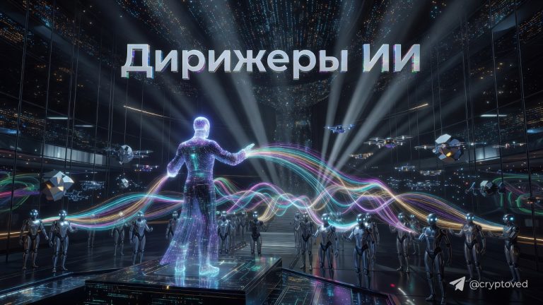 Агентные оркестраторы: как дирижеры ИИ меняют правила агентной экономики в 2026 году 6 Агентные оркестраторы как дирижеры ИИ управляют сетью агентов в футуристическом цифровом зале.