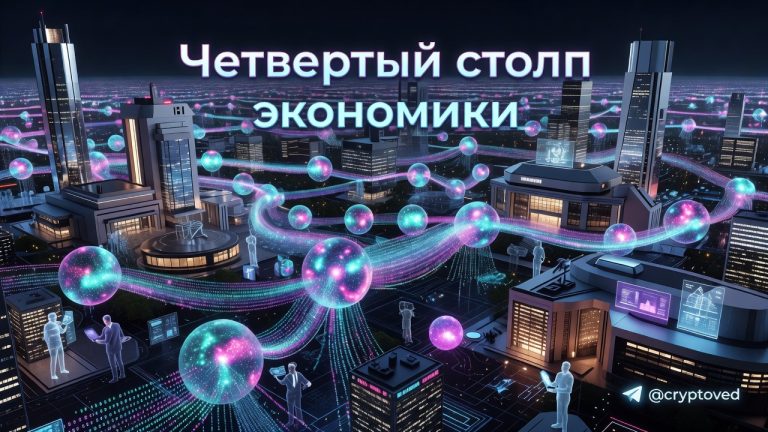 Машинная экономика: как ИИ-агенты становятся четвертым столпом глобального рынка в 2026 7 Машинная экономика: ИИ-агенты как четвертый участник глобального рынка, визуализация автономных агентов и финансовых потоков.